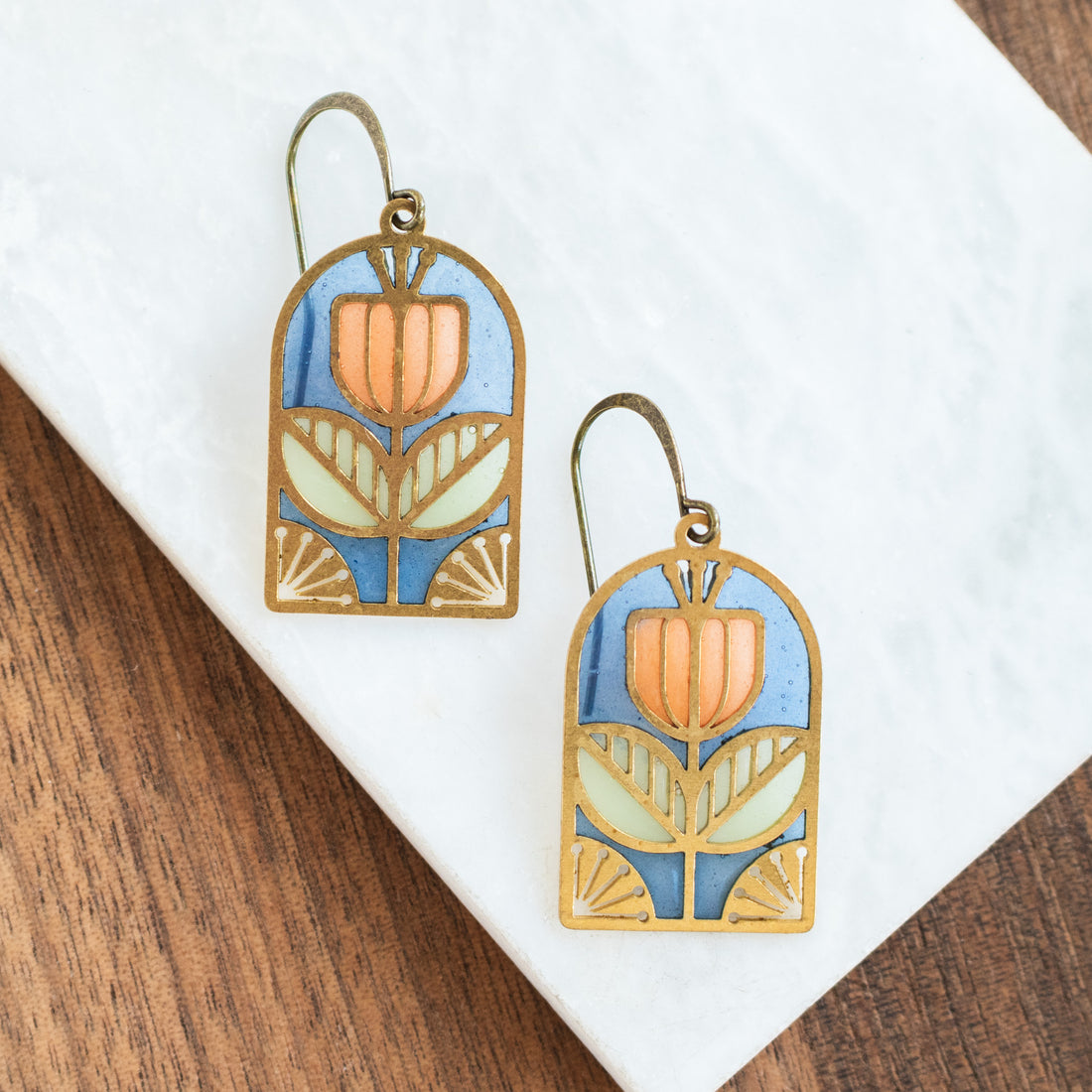 Tracery Stained Glass Earrings