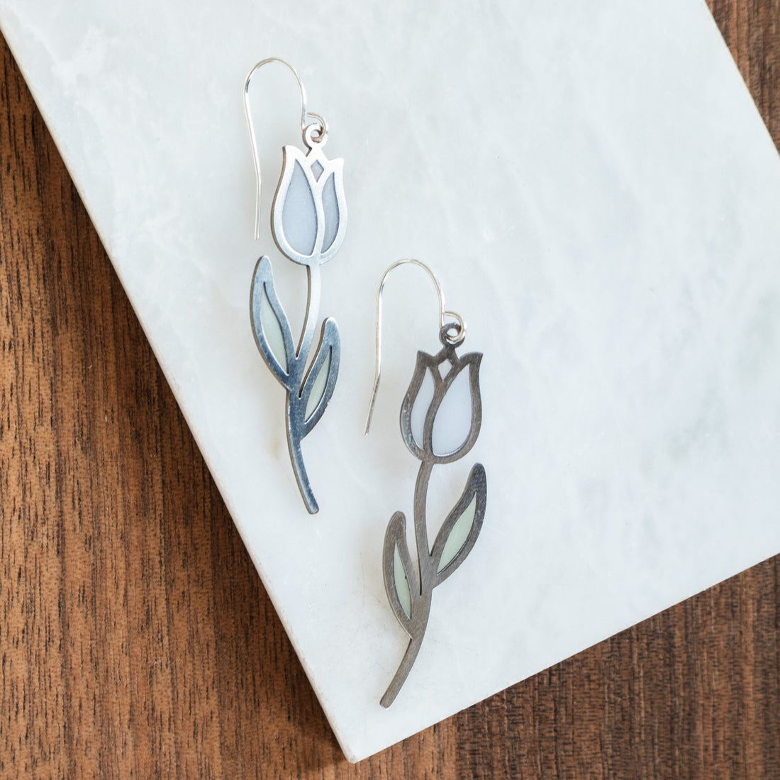 Posy Stained Glass Earrings