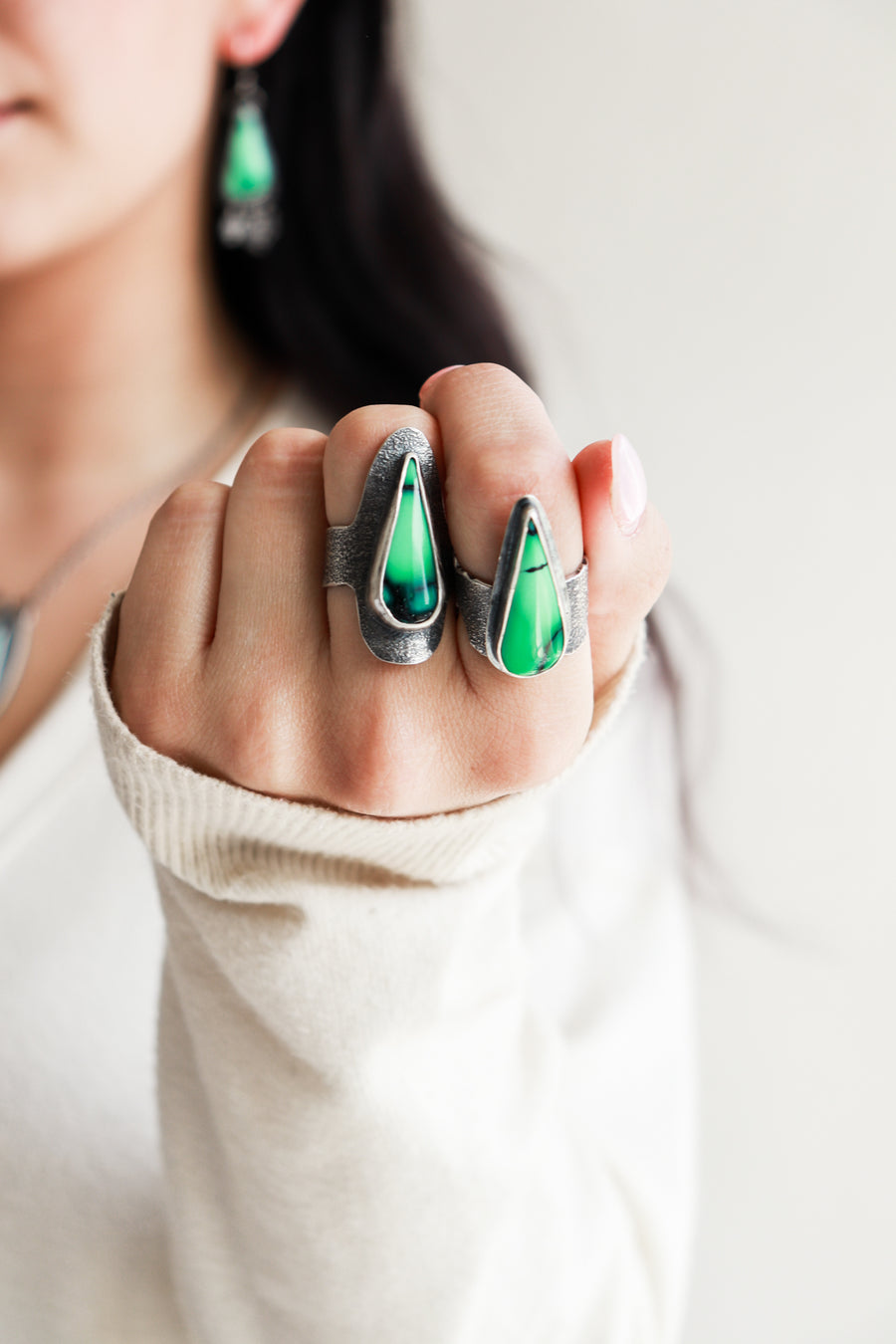 Size 8 | Variscite Teardrop Ring
