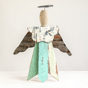 Reclaimed Standing Angel | Colorful