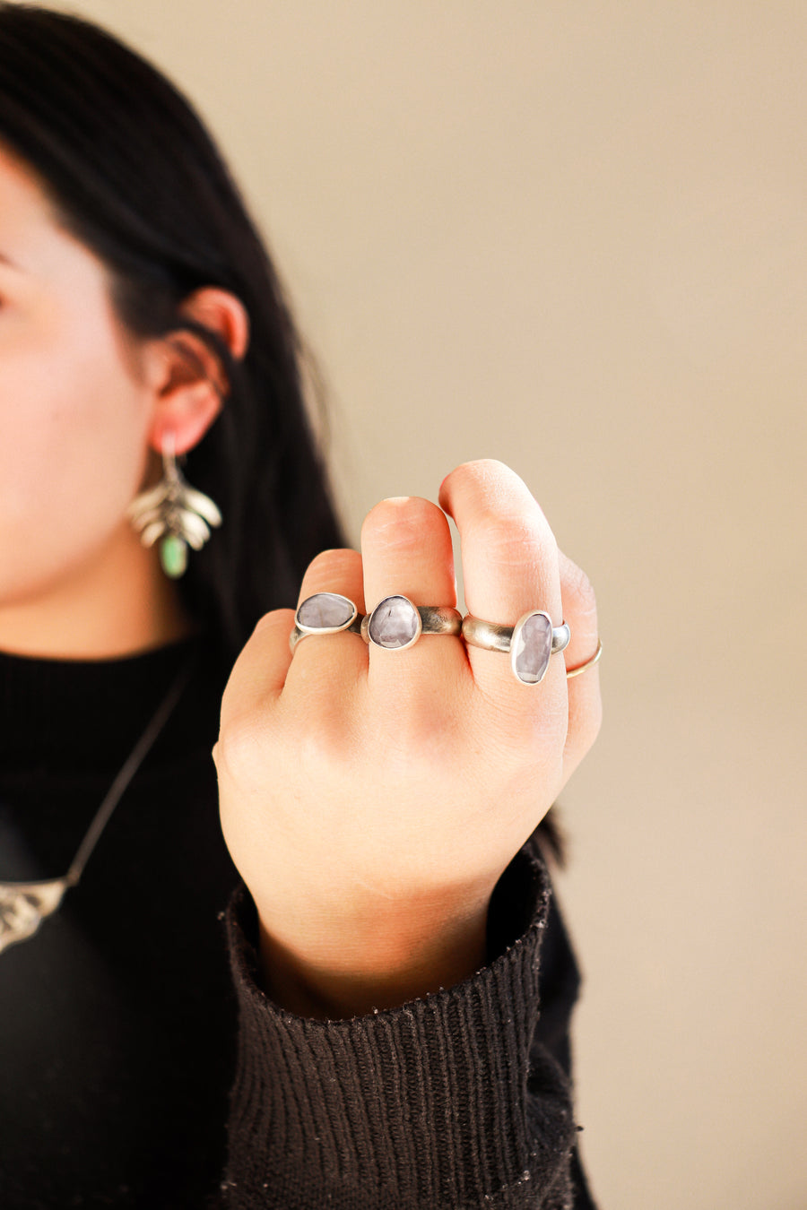 Size 6.75 | Iolite Simple Ring