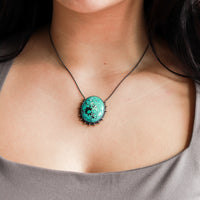 American Turquoise 14k Necklace