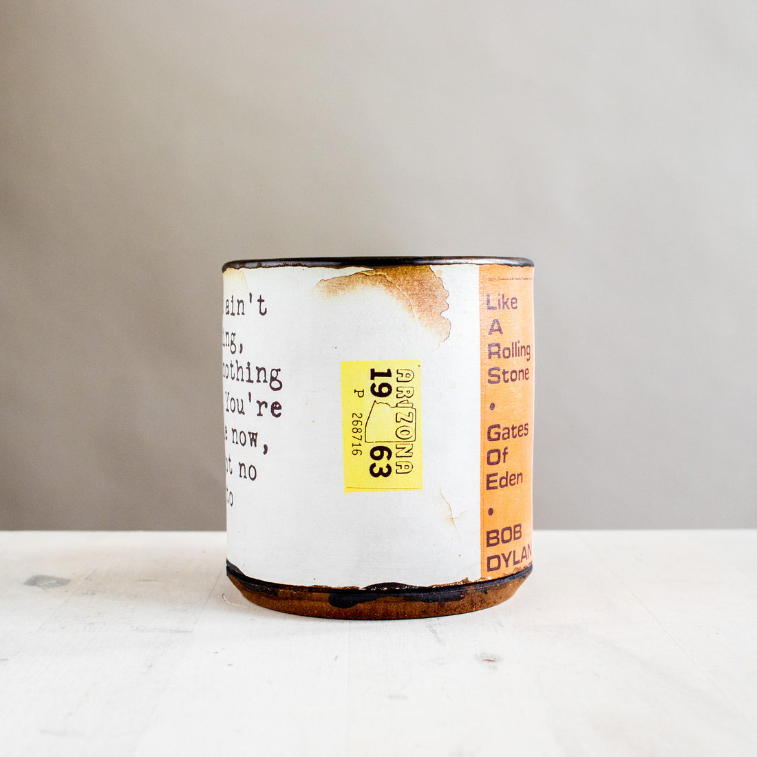 Bob Dylan 1963 Like A Rolling Stone Mug