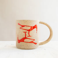 Birds Mug | Red Gloss