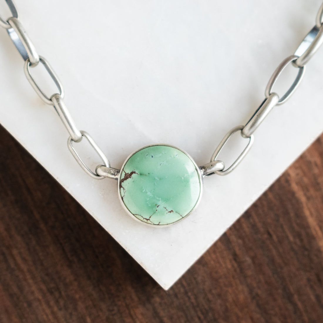 Crescent Lake Variscite Chain Choker