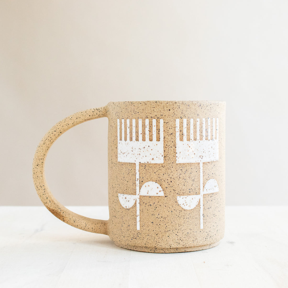 Flowers Mug | Gloss White