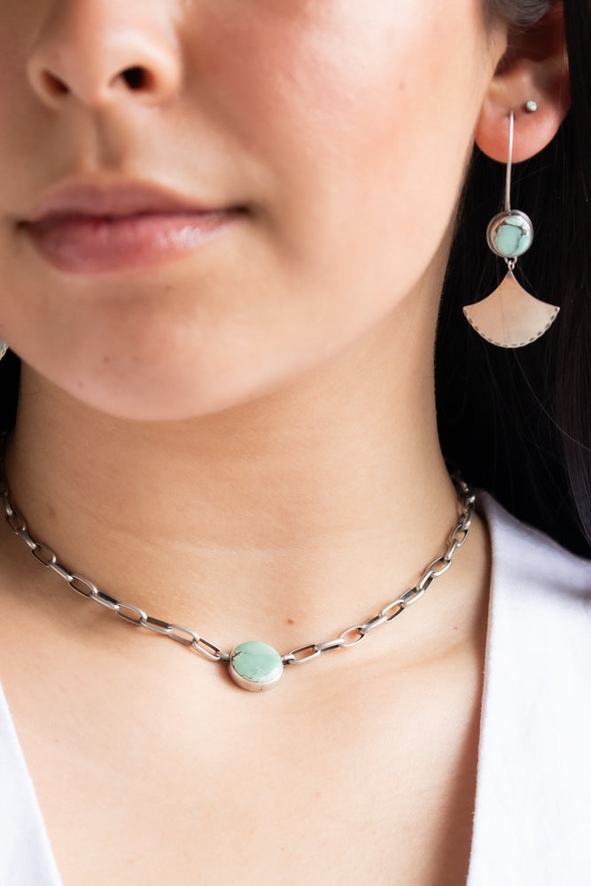 Crescent Lake Variscite Chain Choker