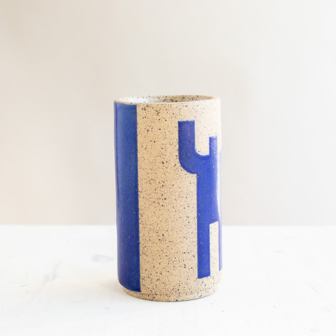Humans Mini Vase | Matte Blue