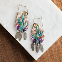 Sonoran Sunset Beaded Dangle Earrings