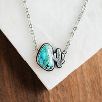 Star Fox Turquoise with Cactus Necklace