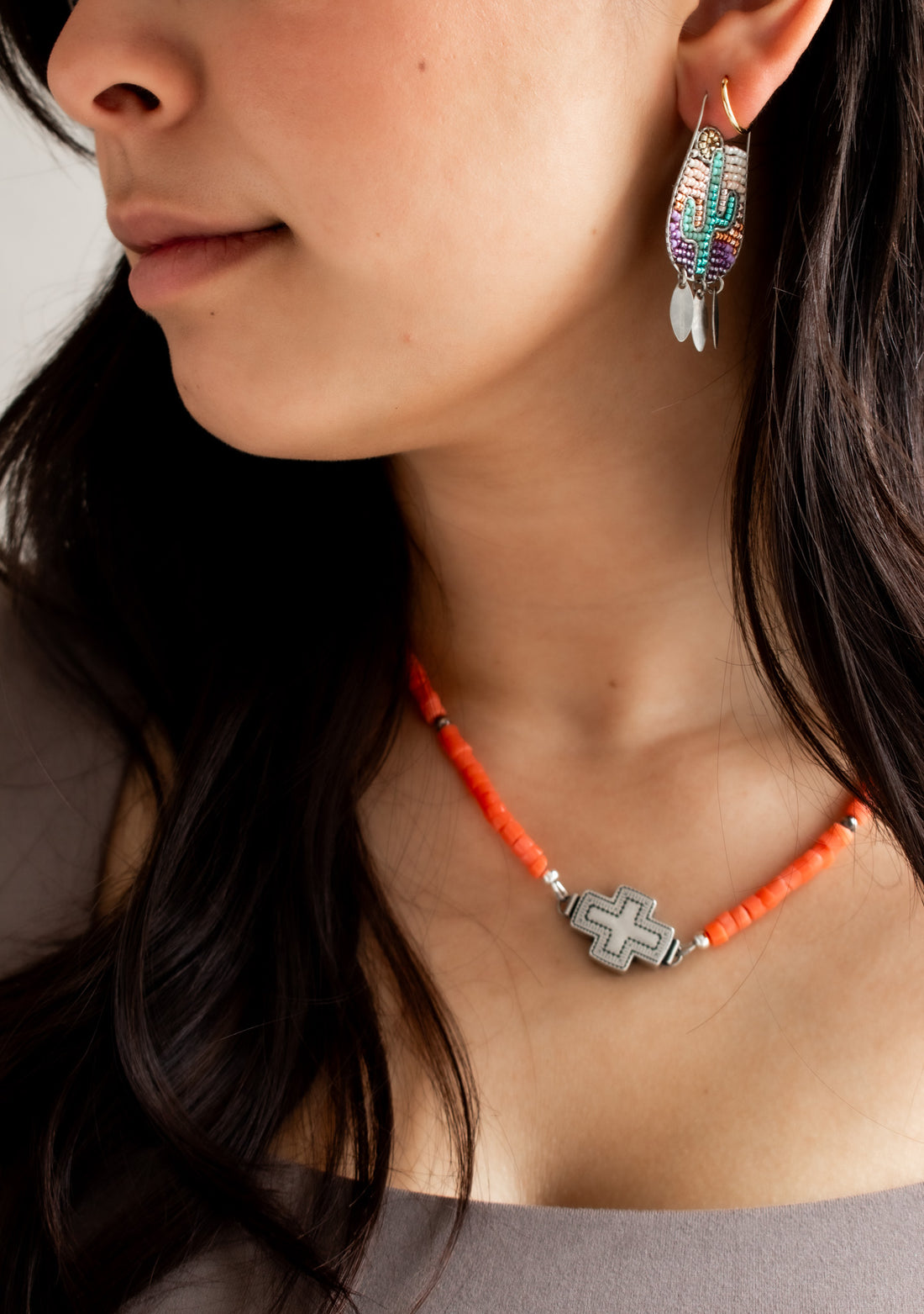 Sonoran Sunset Beaded Dangle Earrings