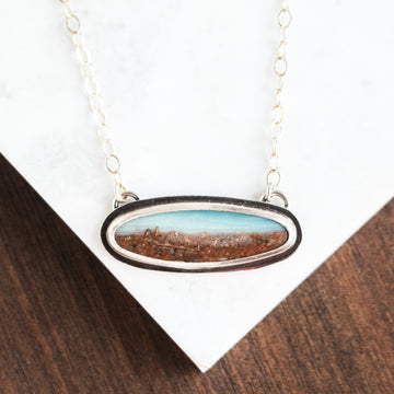 Ocean Jasper Horizontal Necklace