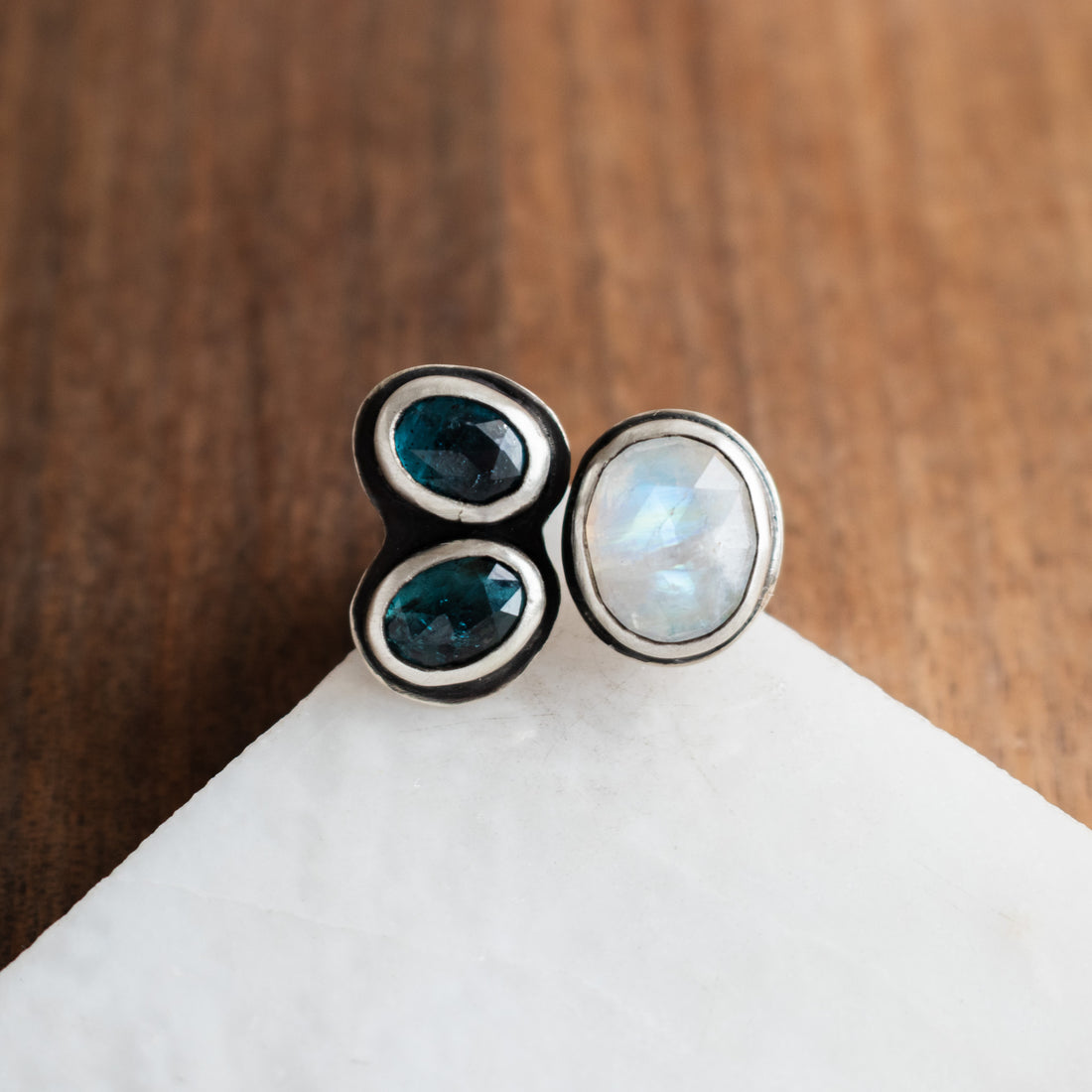 Size 6.5 | Double Kyanite Moonstone Ring