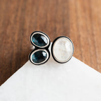 Size 8 | Double Kyanite Moonstone Ring no.2