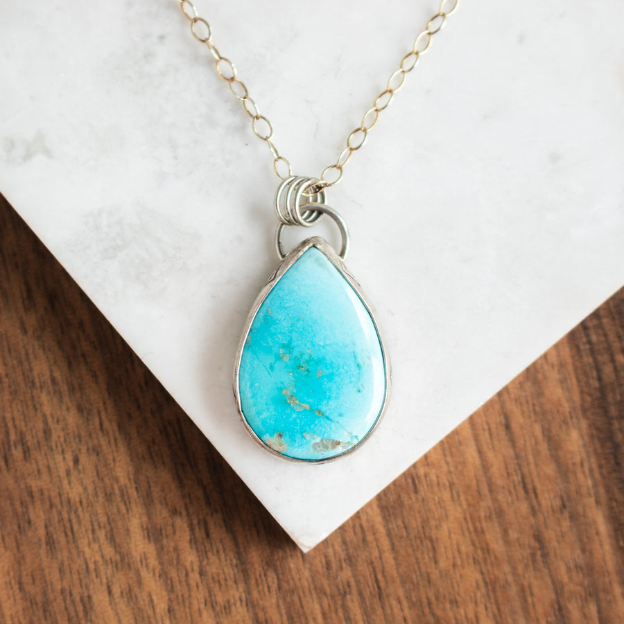Turquoise Teardrop Necklace