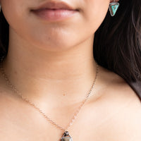 Petoskey Stone Rectangle Necklace