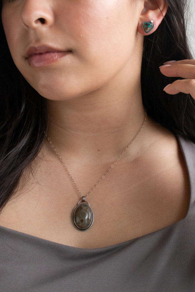 Petoskey Large Oval Necklace