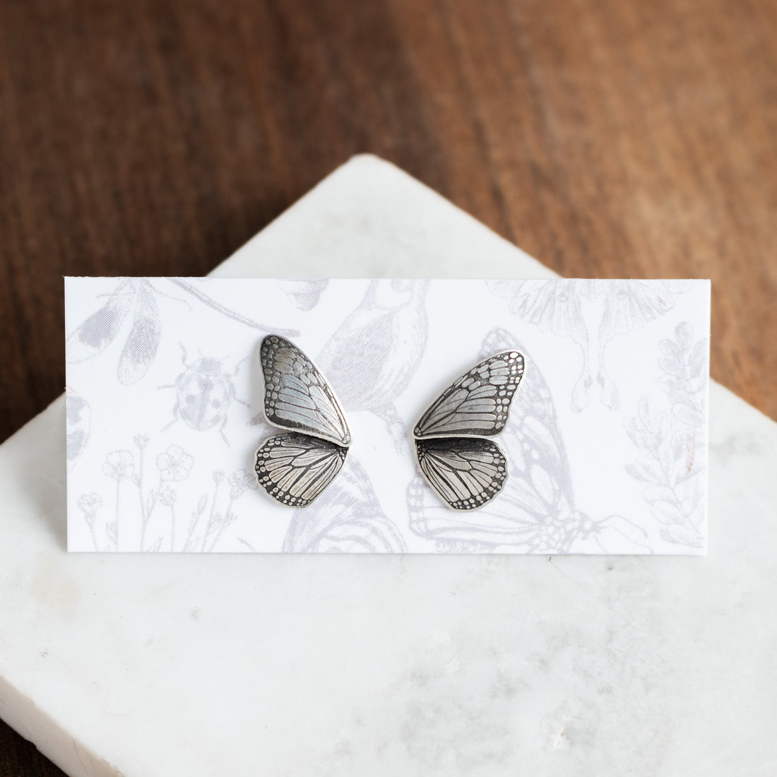 Monarch Butterfly Wings Earrings