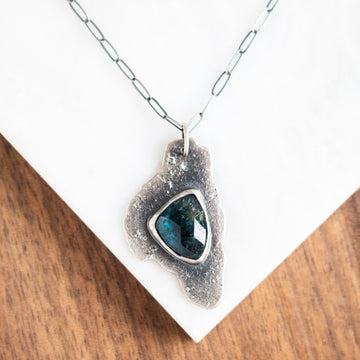 Blue Kyanite Slab Necklace