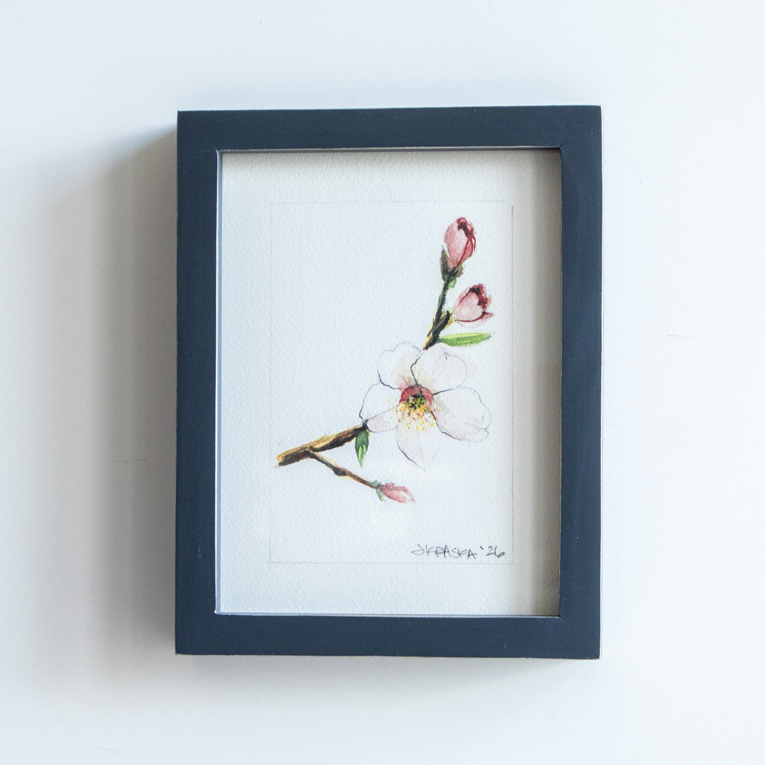 Pink Cherry Blossoms | 7x9