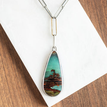 Opalized Wood Specimen Necklace no.1
