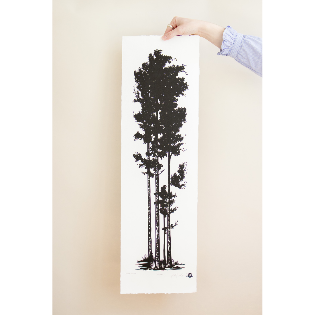 Alder Grove | 9x30 | Woodblock Print