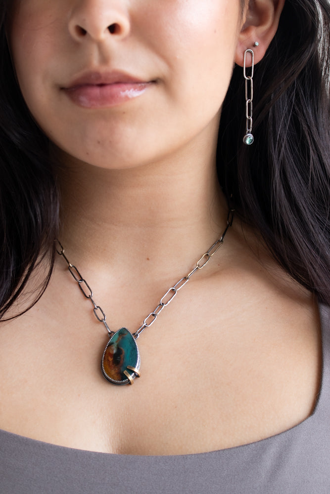 Opalized Wood Specimen Necklace no.2