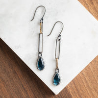 Kyanite Teardrop Dangle Earrings