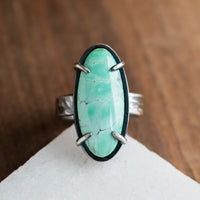 Size 7.5 | Carmel Mountain Variscite Prong Ring