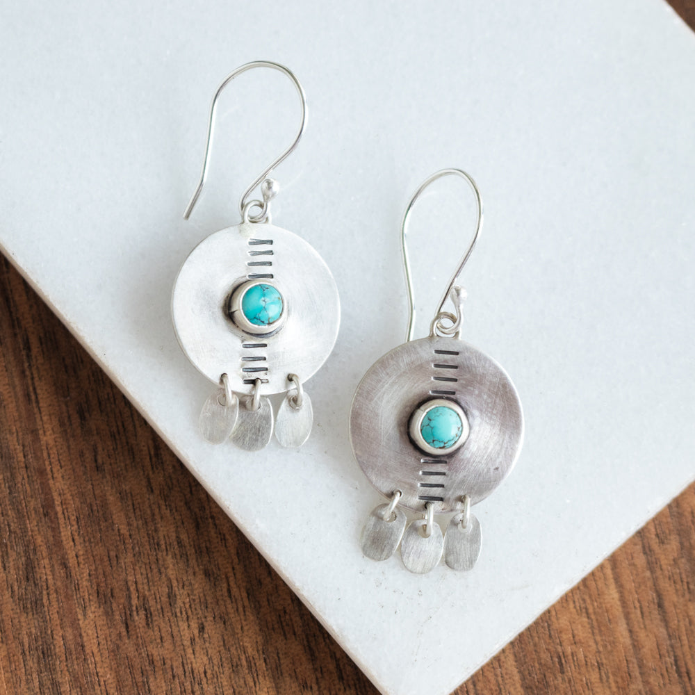 Royston Turquoise Fringe Earrings
