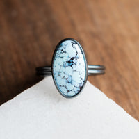 Size 8 | Golden Hills Turquoise Oval Ring no.1