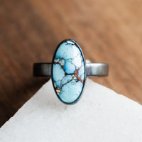 Size 7.5 | Golden Hills Turquoise Oval Ring no.2