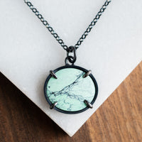 Persian Variscite Oval Necklace