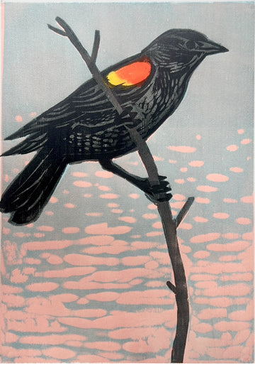 Redwing #1 16x20 | Woodblock Print