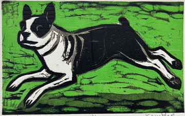 Running Boston #2 14x11 | Woodblock Print