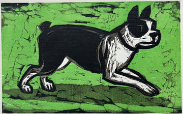 Running Boston #1 14x11 | Woodblock Print