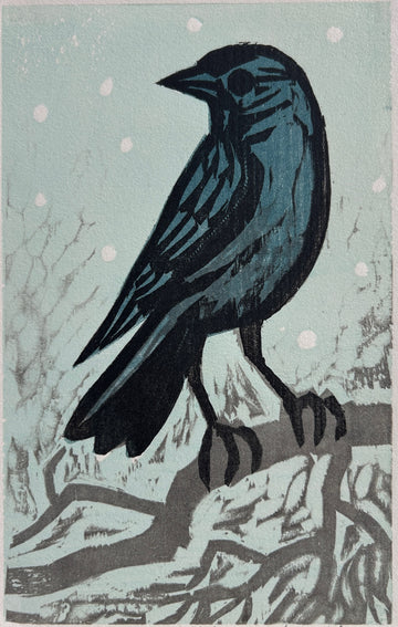 First Snow 11x14 | Woodblock Print