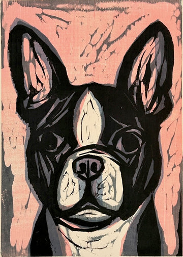 Treat Stare 16x20 | Woodblock Print