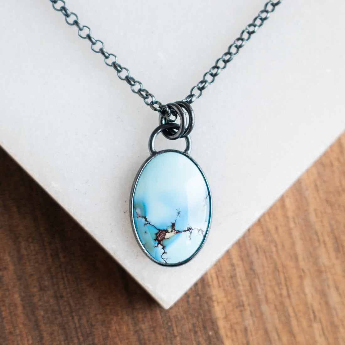 Golden Hills Turquoise Oval Necklace