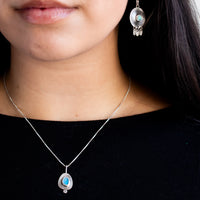 Round Boulder Opal Necklace