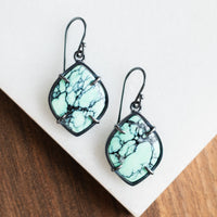 Persian Variscite Marquis Earrings