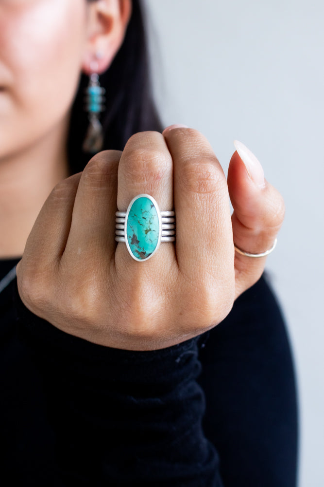 Size 8 | Oval Royston Turquoise Ring