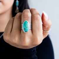 Size 8 | Oval Royston Turquoise Ring