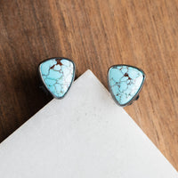 Golden Hills Triangle Stud Earrings