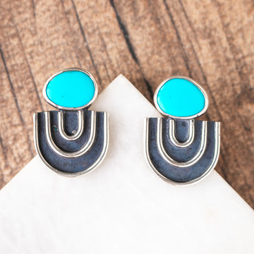 Sonoran Gold Turquoise Radia Studs
