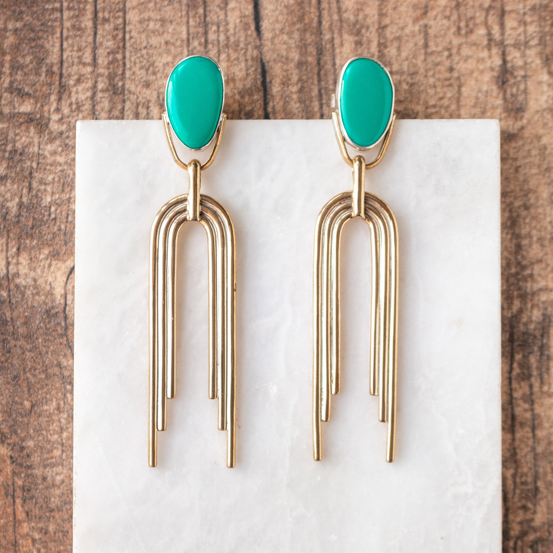 Sonoran Gold Turquoise Portal Earrings