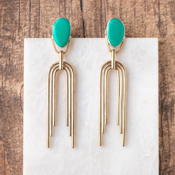 Sonoran Gold Turquoise Portal Earrings