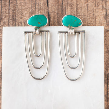 Sonoran Gold Turquoise Cleo Earrings no.1