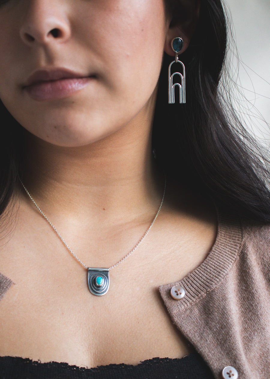 Fox Turquoise Topo Necklace