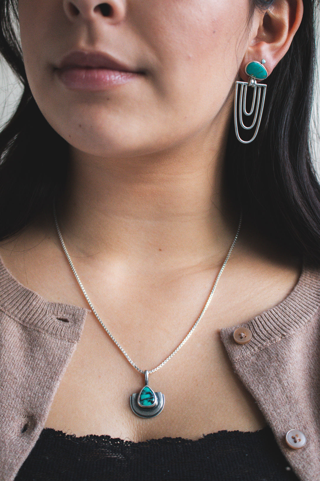 Sonoran Gold Turquoise Cleo Earrings no.1